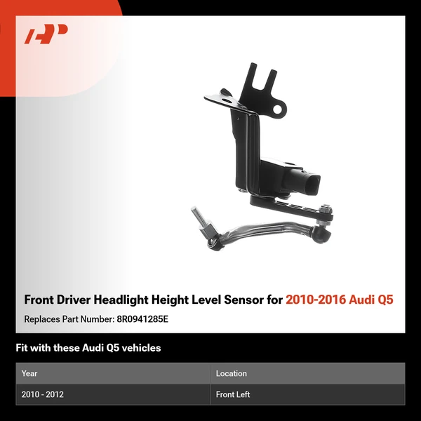 Front Driver Headlight Height Level Sensor for 2010-2016 Audi Q5