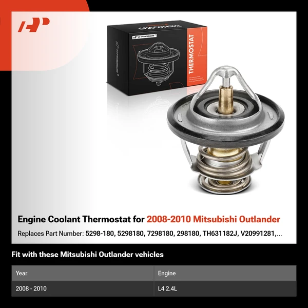 Engine Coolant Thermostat for 2008-2010 Mitsubishi Outlander