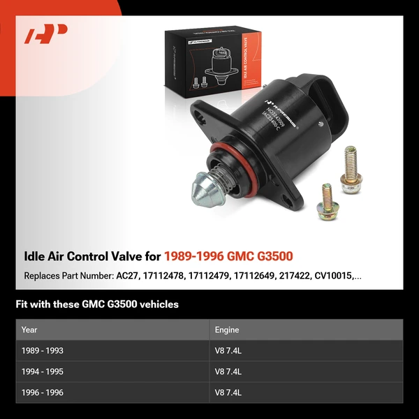 Idle Air Control Valve for 1989-1996 GMC G3500
