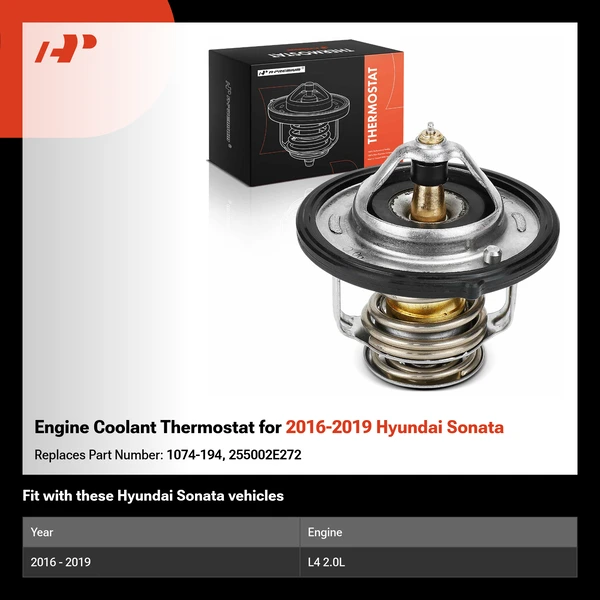 Engine Coolant Thermostat for 2016-2019 Hyundai Sonata