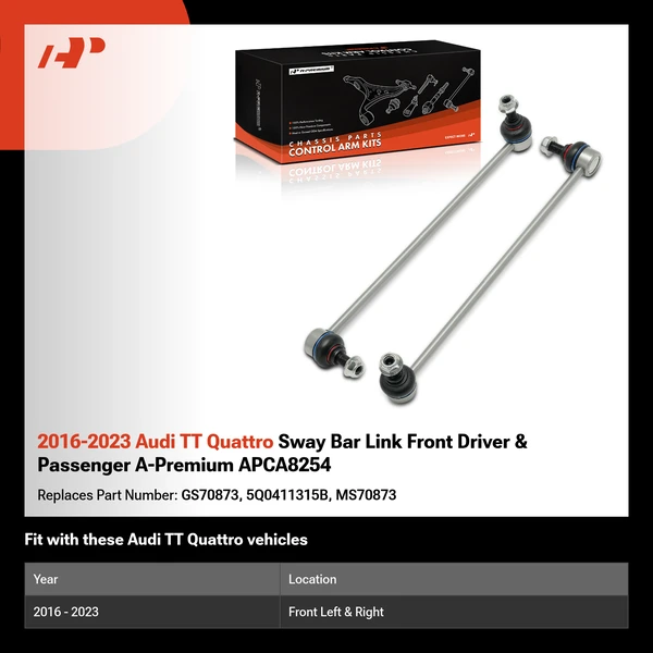2016-2023 Audi TT Quattro Sway Bar Link Front Driver & Passenger A-Premium APCA8254