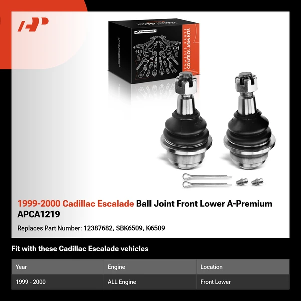 1999-2000 Cadillac Escalade Ball Joint Front Lower A-Premium APCA1219