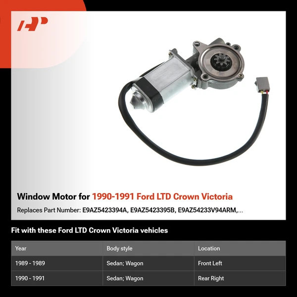 Window Motor for 1990-1991 Ford LTD Crown Victoria