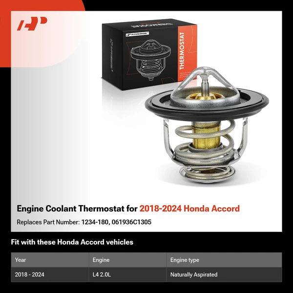 Engine Coolant Thermostat for 2018-2024 Honda Accord