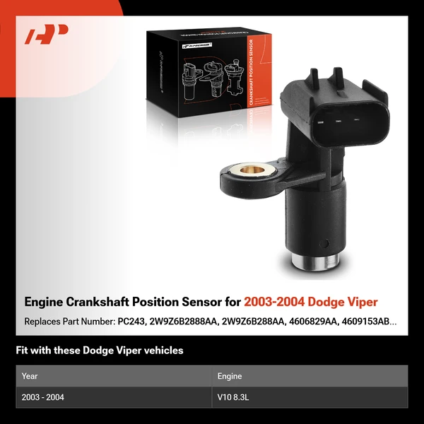 Engine Crankshaft Position Sensor for 2003-2004 Dodge Viper