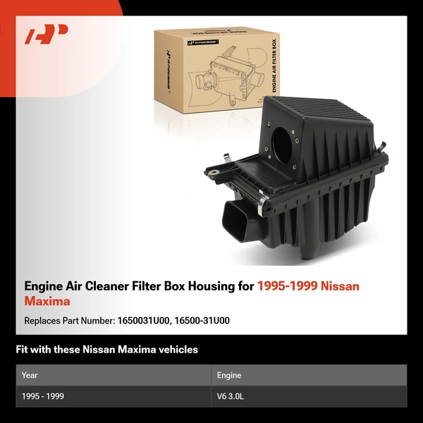 Engine Air Cleaner Filter Box Housing for 1995-1999 Nissan Maxima