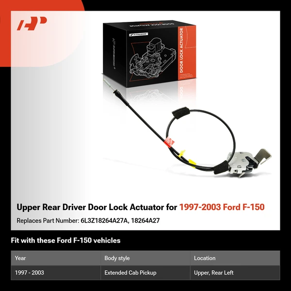 Upper Rear Driver Door Lock Actuator for 1997-2003 Ford F-150