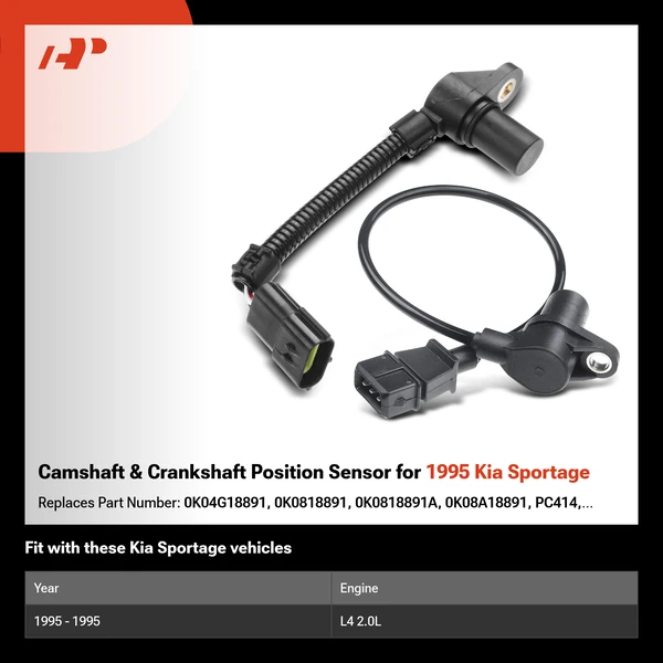 Camshaft & Crankshaft Position Sensor for 1995 Kia Sportage