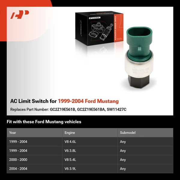 AC Limit Switch for 1999-2004 Ford Mustang