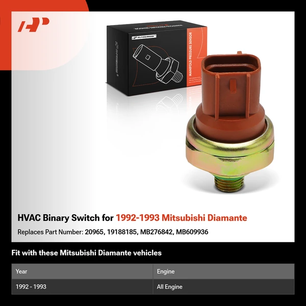 HVAC Binary Switch for 1992-1993 Mitsubishi Diamante