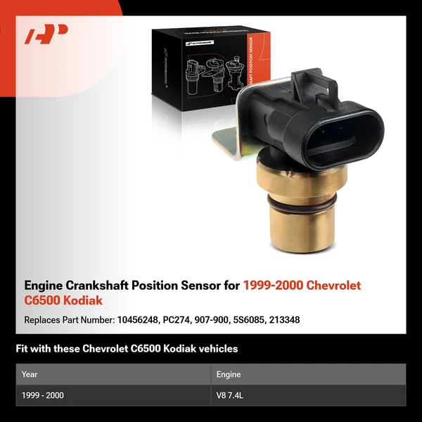 Engine Crankshaft Position Sensor for 1999-2000 Chevrolet C6500 Kodiak