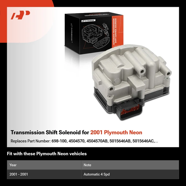 Transmission Shift Solenoid for 2001 Plymouth Neon