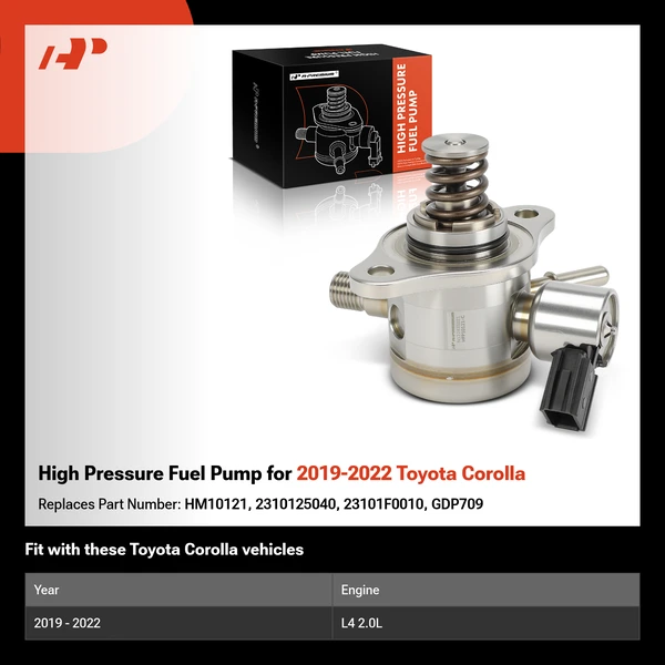 High Pressure Fuel Pump for 2019-2022 Toyota Corolla