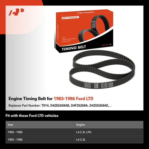 Engine Timing Belt for 1983-1986 Ford LTD