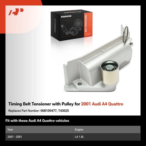 Timing Belt Tensioner with Pulley for 2001 Audi A4 Quattro
