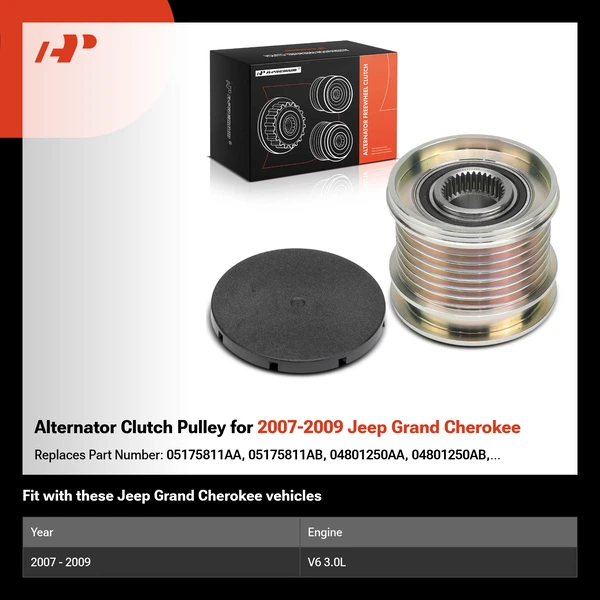 Alternator Clutch Pulley for 2007-2009 Jeep Grand Cherokee