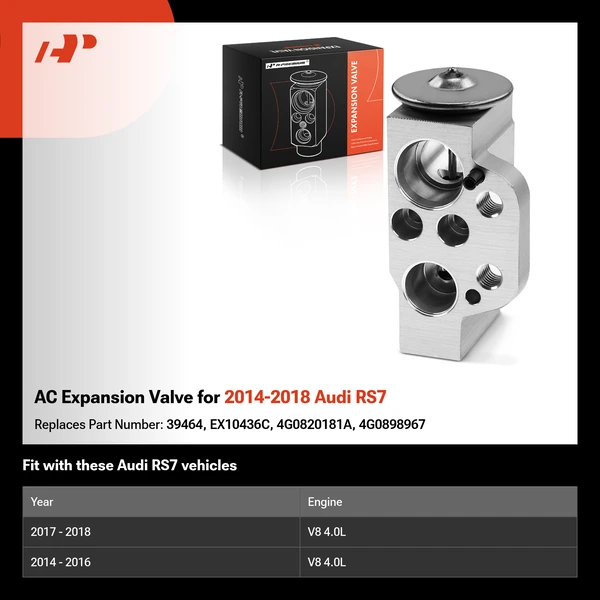 AC Expansion Valve for 2014-2018 Audi RS7