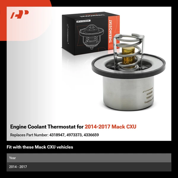 Engine Coolant Thermostat for 2014-2017 Mack CXU