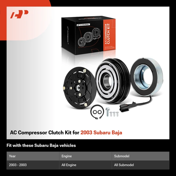 AC Compressor Clutch Kit for 2003 Subaru Baja
