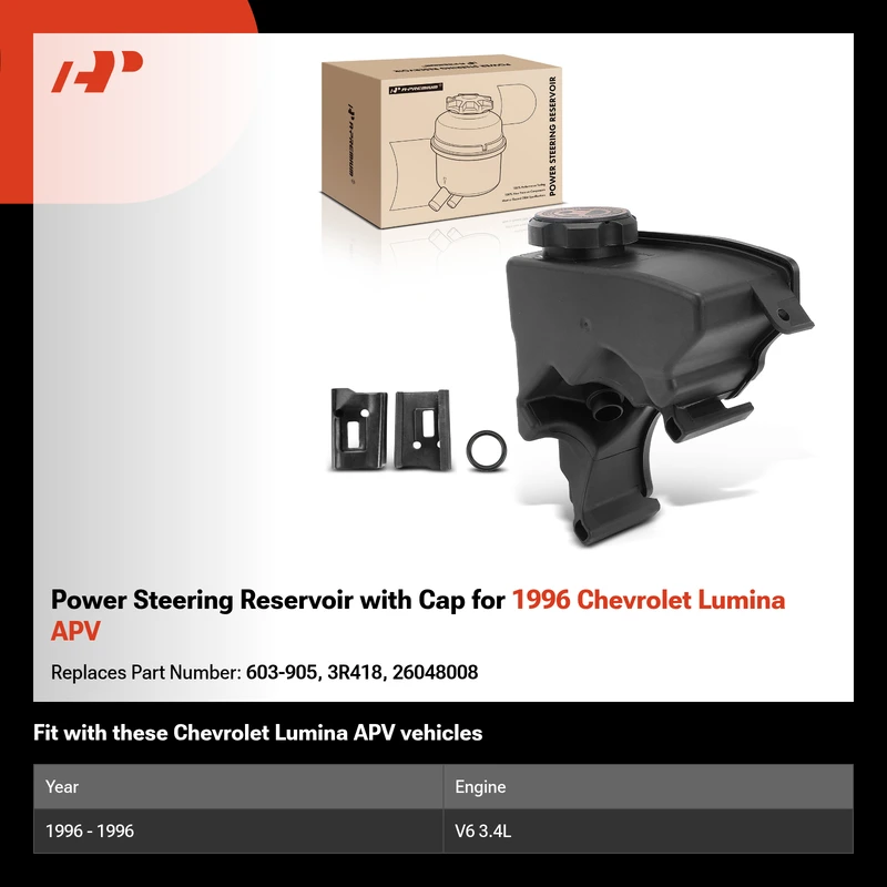 Power Steering Reservoir with Cap for 1996 Chevrolet Lumina APV