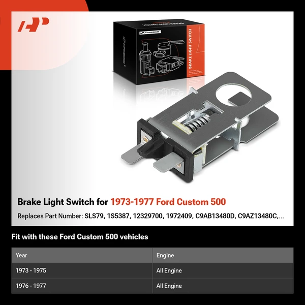 Brake Light Switch for 1973-1977 Ford Custom 500