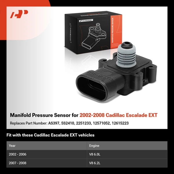 Manifold Pressure Sensor for 2002-2008 Cadillac Escalade EXT