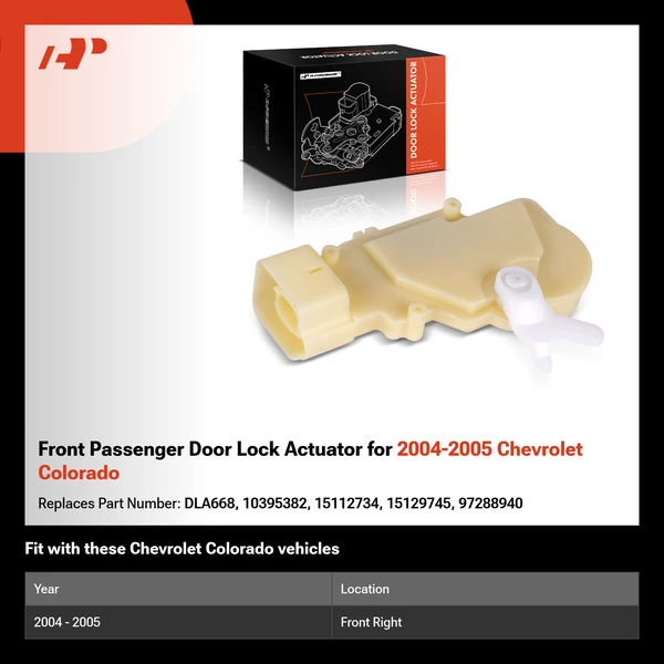 Front Passenger Door Lock Actuator for 2004-2005 Chevrolet Colorado