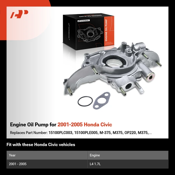Engine Oil Pump for 2001-2005 Honda Civic