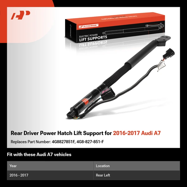 Rear Driver Power Hatch Lift Support for 2016-2017 Audi A7