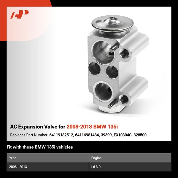 AC Expansion Valve for 2008-2013 BMW 135i