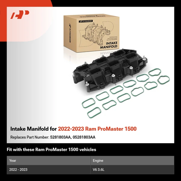 Intake Manifold for 2022-2023 Ram ProMaster 1500