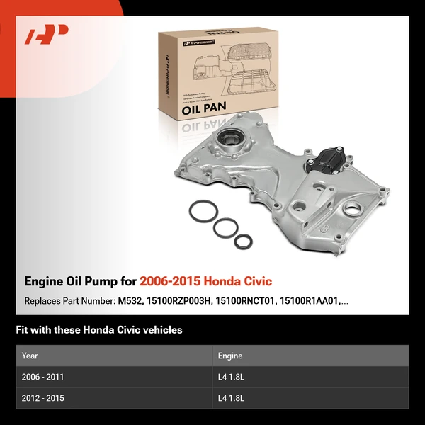 Engine Oil Pump for 2006-2015 Honda Civic