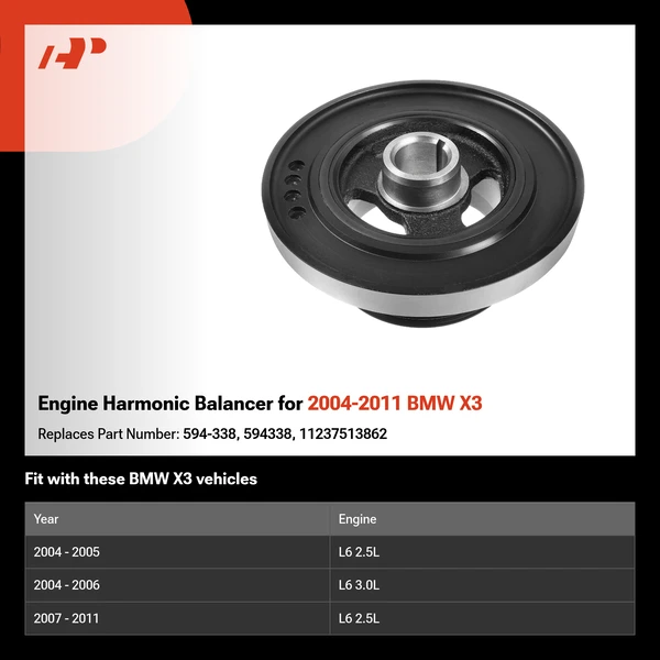 Engine Harmonic Balancer for 2004-2011 BMW X3