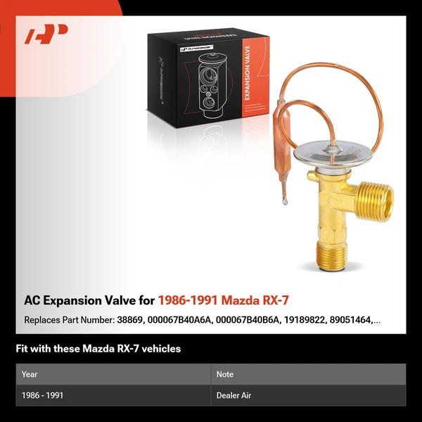 AC Expansion Valve for 1986-1991 Mazda RX-7