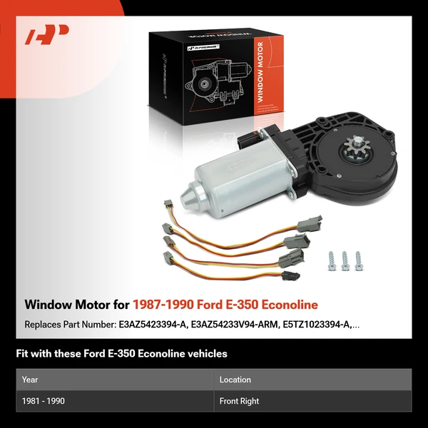 Window Motor for 1987-1990 Ford E-350 Econoline