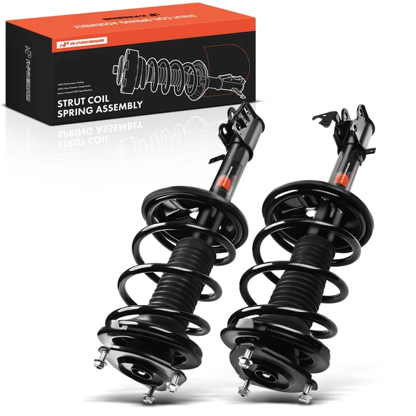 1996-2000 Toyota RAV4 2-Pc Strut and Coil Spring Assembly Set Front Driver & Passenger A-Premium APSA0367