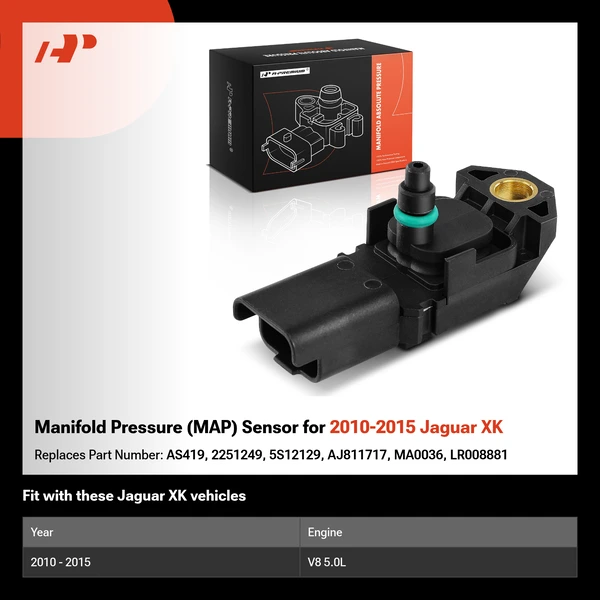 Manifold Pressure (MAP) Sensor for 2010-2015 Jaguar XK