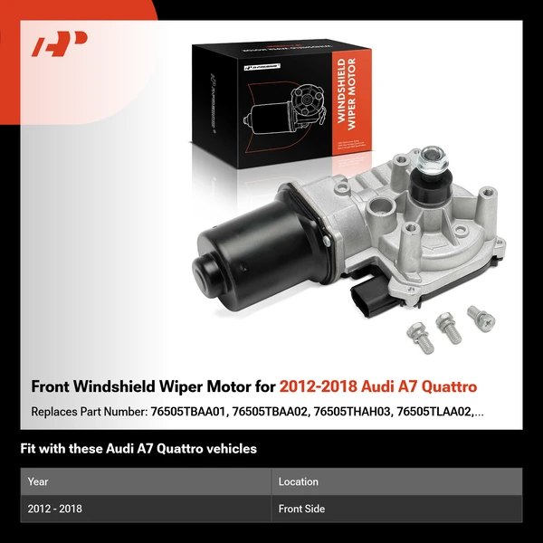 Front Windshield Wiper Motor for 2012-2018 Audi A7 Quattro