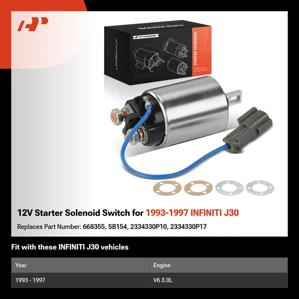 12V Starter Solenoid Switch for 1993-1997 INFINITI J30