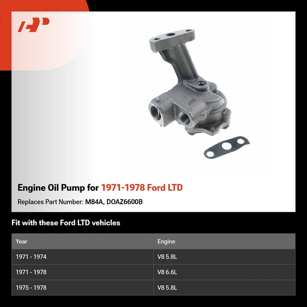 Engine Oil Pump for 1971-1978 Ford LTD