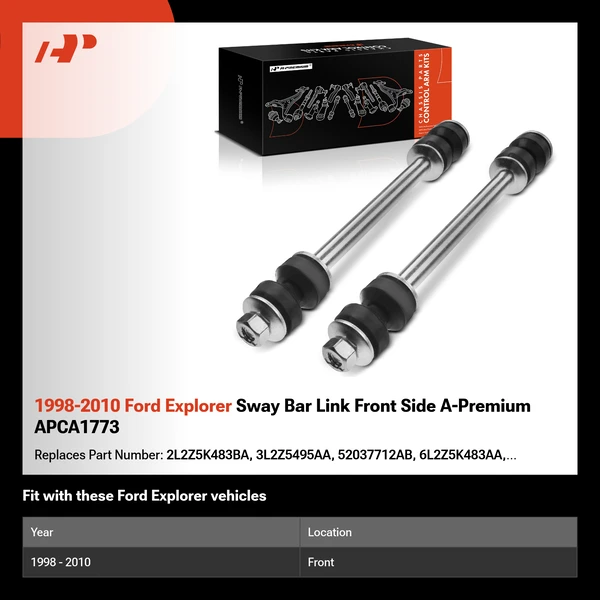 1998-2010 Ford Explorer Sway Bar Link Front Side A-Premium APCA1773