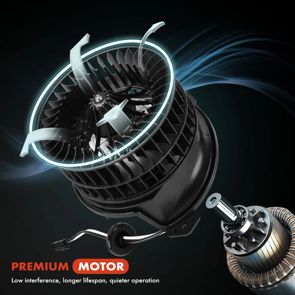 HVAC Heater Blower Motor with Fan Cage for Honda Pilot 16-19 Ridgeline Acura MDX