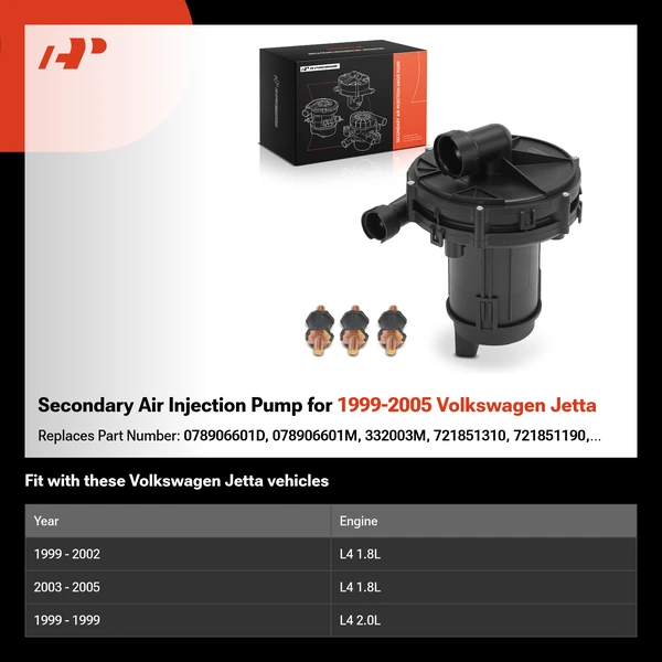 Secondary Air Injection Pump for 1999-2005 Volkswagen Jetta