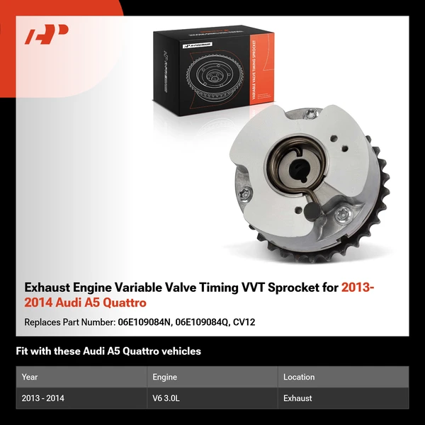 Exhaust Engine Variable Valve Timing VVT Sprocket for 2013-2014 Audi A5 Quattro