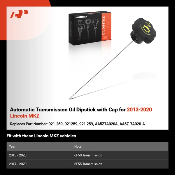 Automatic Transmission Oil Dipstick with Cap for 2013-2020 Lincoln MKZ