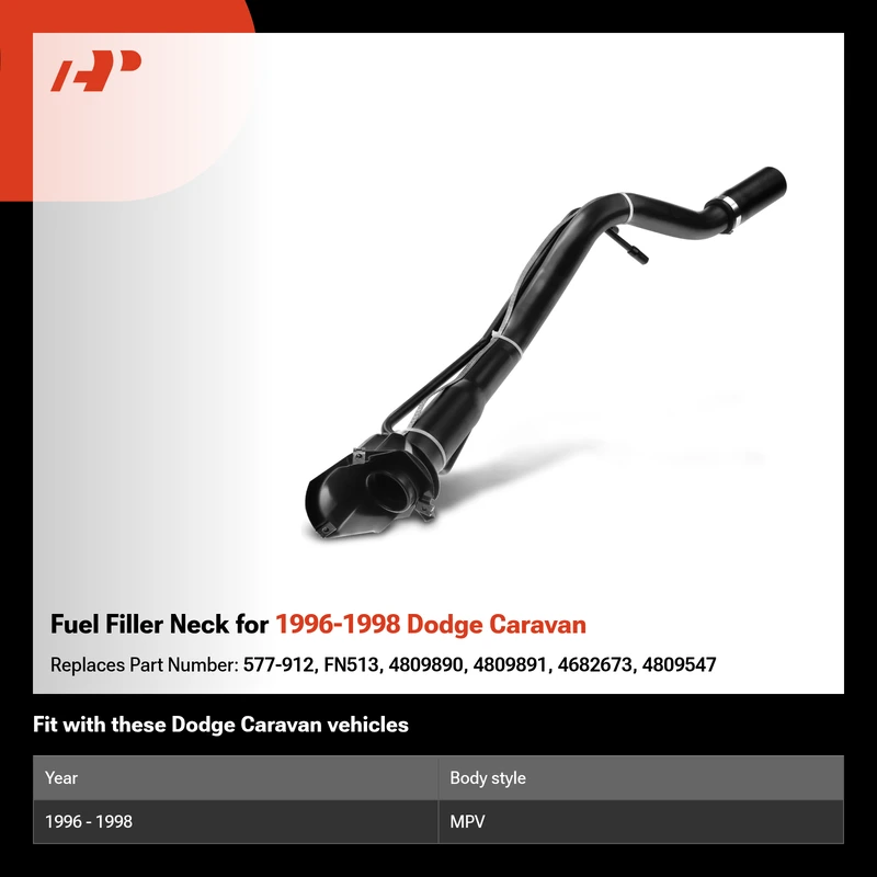 Fuel Filler Neck for 1996-1998 Dodge Caravan