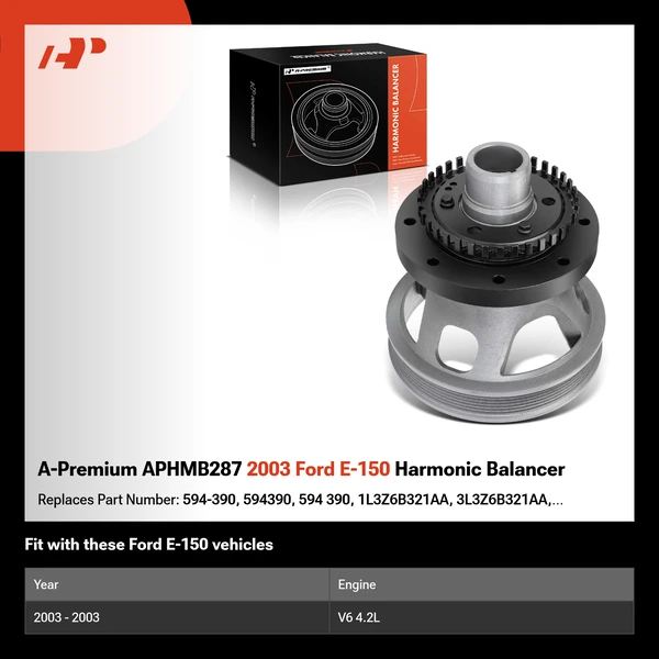 A-Premium APHMB287 2003 Ford E-150 Harmonic Balancer