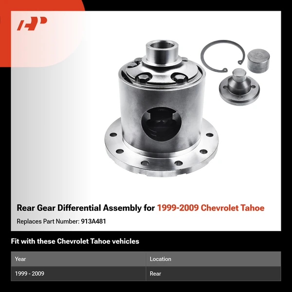 Rear Gear Differential Assembly for 1999-2009 Chevrolet Tahoe