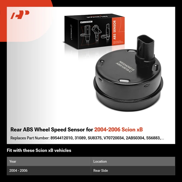 Rear ABS Wheel Speed Sensor for 2004-2006 Scion xB