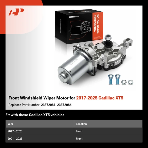 Front Windshield Wiper Motor for 2017-2025 Cadillac XT5